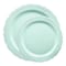 Smarty Had A Party Turquoise Vintage Round Plastic Dinnerware Value Set (120 Dinner Plates + 120 Salad Plates), 240PK 860TQVP-CASE - alternate 2